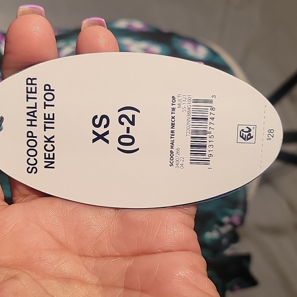 SCOOP Halter Neck Tie Top, Size: XS, NWT - Picture 5 of 12